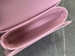 Celine Handle Shiny Wrinkled Leather Pink 15.5×11.5x5cm - Image 4