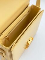 Celine Mini Handbag Orange Yellow Super Quality Smooth Leather 19cm - Image 5
