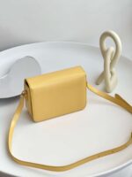Celine Mini Handbag Orange Yellow Super Quality Smooth Leather 19cm - Image 2