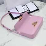 Celine Triomphe Handbag Replica 11 Pink Super Smooth Leather 20x12cm - Image 4