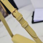Celine Triomphe Handbag Bright Yellow Super Smooth Leather 20x12cm - Image 9