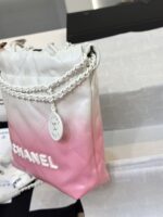 Chanel 11 Handbag 22 Mini Mix White Pink Woman’s 20cm - Image 2