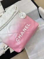 Chanel 11 Handbag 22 Mini Mix White Pink Woman’s 20cm - Image 5