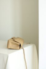Chanel Classic 11 Handbag Flap Mini Woman’s Beige 20cm - Image 3