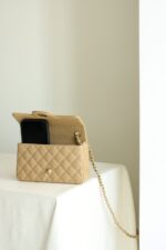 Chanel Classic 11 Handbag Flap Mini Woman’s Beige 20cm - Image 7