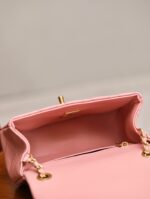 Chanel Classic Woman’s 11 Handbag Pink With Bag Handle Bell 18cm - Image 7