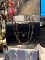 Chanel Shopping Handbags Woman’s Black Leather 33x23x11cm - Image 2