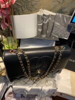 Chanel Shopping Handbags Woman’s Black Leather 33x23x11cm - Image 3