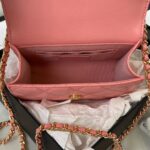 Chanel Woc Pink Handbags With Pearl Handle 11.5×14.5×5.5cm - Image 6