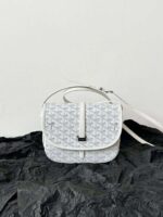 Goyard White Handbag Crossbody Women’s 22x16x7cm - Image 5