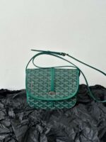 Goyard Super Green Handbag With Pattern 22x16x7cm - Image 7