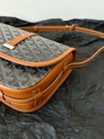 Goyard Super Premium Women’s Handbag Orange Leather Pattern 22x16x7cm - Image 6