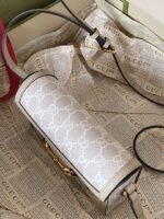 Gucci 1955 Mini Handbag with Monogram Pattern Rep 11 Luxury 18x12x5cm - Image 4