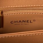 Chanel Coco Brown Leather With Lock Gold Handbags 24cm - Image 5