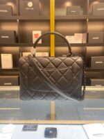 Chanel Trendy Replica 11 Brown Leather Full Box Handbags 25cm - Image 6