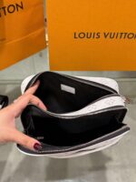 Louis Vuitton LV Alpha Monogram White Handbag 24x16x8cm - Image 5