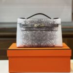HN Omber Lizard Handbags Lizard Skin 22cm