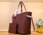 Louis Vuitton LV Never Full Plum Red Handbags 32x29x17cm - Image 2