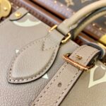 Louis Vuitton LV Onthego Woman’s Grey Cowhide Leather Handbags 25cm - Image 6