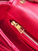 Louis Vuitton LV Twist Like Auth Woman’s Red Handbags Smooth Leather 23cm - Image 5