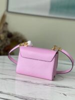 Louis Vuitton LV Twist Pink Handbags With Lock Gold 24cm - Image 8