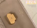 Louis Vuitton LV Vavin Super High Quality Brown Women’s Handbag with Sunken Monogram Pattern 25x18x10cm - Image 4