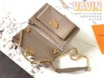 Louis Vuitton LV Vavin Super High Quality Brown Women’s Handbag with Sunken Monogram Pattern 25x18x10cm - Image 2