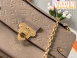 Louis Vuitton LV Vavin Super High Quality Brown Women’s Handbag with Sunken Monogram Pattern 25x18x10cm - Image 3