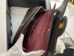 Chanel Medium Classic Like Auth Handbags Cowhide Black Lock Gold 25.5cm - Image 6