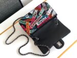 Chanel Mini Pastel Rainbow Sequin Like Auth Handbag 20x14x7cm - Image 5