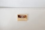 Chanel The One Like Auth Handbags Smooth Leather Heart-Pattern Milk Lock Gold 16.5x18x6.5cm - Image 2