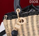 Dior D-Joy Lady Wicker Handbag 22cm - Image 4
