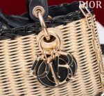 Dior D-Joy Lady Wicker Handbag 22cm - Image 5
