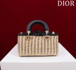 Dior D-Joy Lady Wicker Handbag 22cm - Image 7