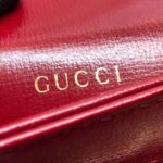 Gucci 1955 Horsebit Women’s Handbag Super Smooth Red Leather 25cm - Image 9
