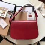 Gucci 1955 Horsebit Women’s Handbag Super Smooth Red Leather 25cm - Image 4