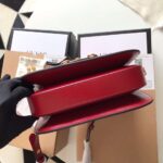 Gucci 1955 Horsebit Women’s Handbag Super Smooth Red Leather 25cm - Image 3
