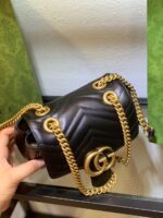 Gucci Marmont Rep 11 Women’s Handbag High Quality Black 20cm - Image 6