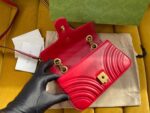 Gucci Marmont Replica 11 Women’s Handbag High Quality Red 22cm - Image 6