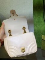 Gucci Marmont Replica 1:1 Women’s Handbag High Quality White 20cm - Image 5