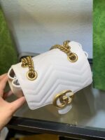Gucci Marmont Replica 1:1 Women’s Handbag High Quality White 20cm - Image 8