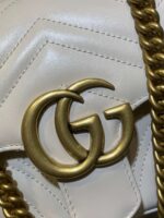 Gucci Marmont Replica 1:1 Women’s Handbag High Quality White 20cm - Image 6