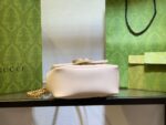 Gucci Marmont Replica 1:1 Women’s Handbag High Quality White 20cm - Image 4