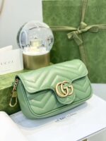 Gucci Marmont Women’s Super Handbag Avocado Color 22cm - Image 6
