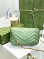 Gucci Marmont Women’s Super Handbag Avocado Color 22cm - Image 7