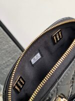 Chanel Alma Mini Shiny Leather Handbags Black Lock Gold 12cm - Image 2