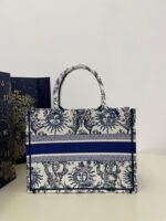 Dior Book Tote Women’s Handbag Embroidered Fabric Size 36cm - Image 8