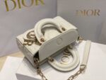 Dior D-Joy Mini Bag White Super Quality Women’s Handbag 16.5x6x10cm - Image 6