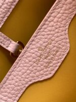 Louis Vuitton LV Capucines BB Pink Handbags Lock Gold 27x18x9cm - Image 4