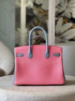 HN 30 Liam Blue/ Rose Pink Togo Leather Gold Hardware - Image 2